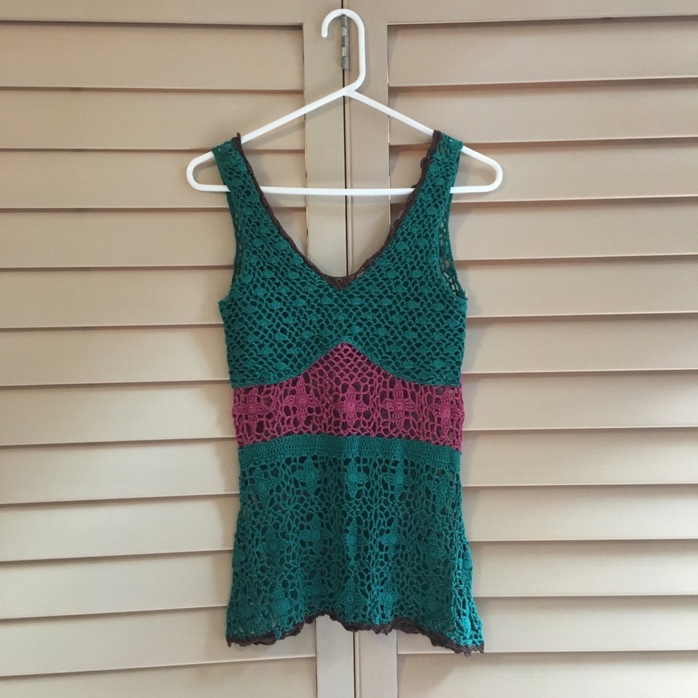 Anthropologie | Crocheted Tank Top Lily White XS - Picture 2 of 7